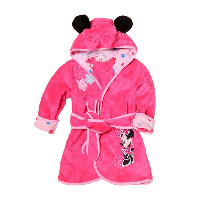 Kids Bathrobe Animal Hooded Towel